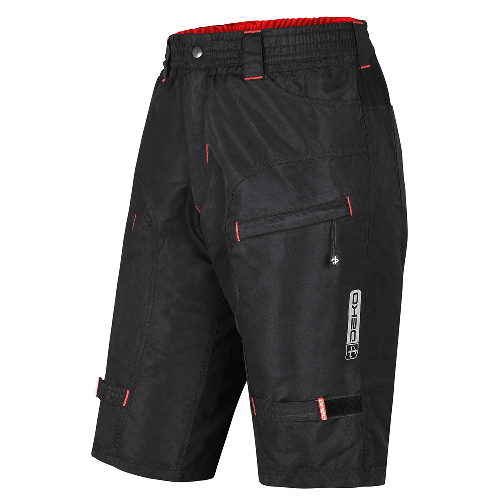 Cycling Baggy MTB Shorts Black/RedCycling Garments: Deko Sports UK®