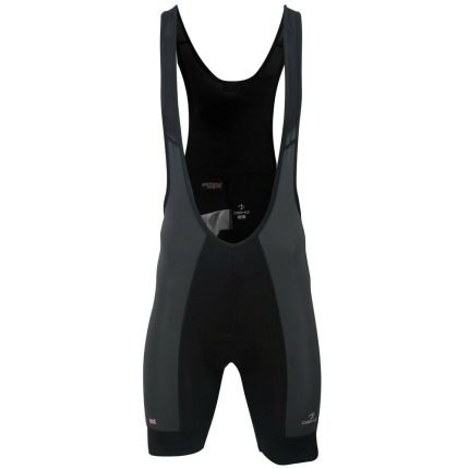 black and grey Bib Shorts