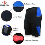 DEKO Blue Men’s Cycling Shorts with Side Mobile Pocket – 3D Coolmax Padded - Image 6