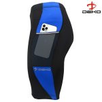 DEKO Blue Men’s Cycling Shorts with Side Mobile Pocket – 3D Coolmax Padded - Image 4