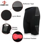 DEKO Grey Men’s Cycling Shorts with Side Mobile Pocket – 3D Coolmax Padded - Image 6