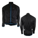 DEKO Blue Zip Lightweight Cycling Rain Jacket – Windproof & Showerproof - Image 3