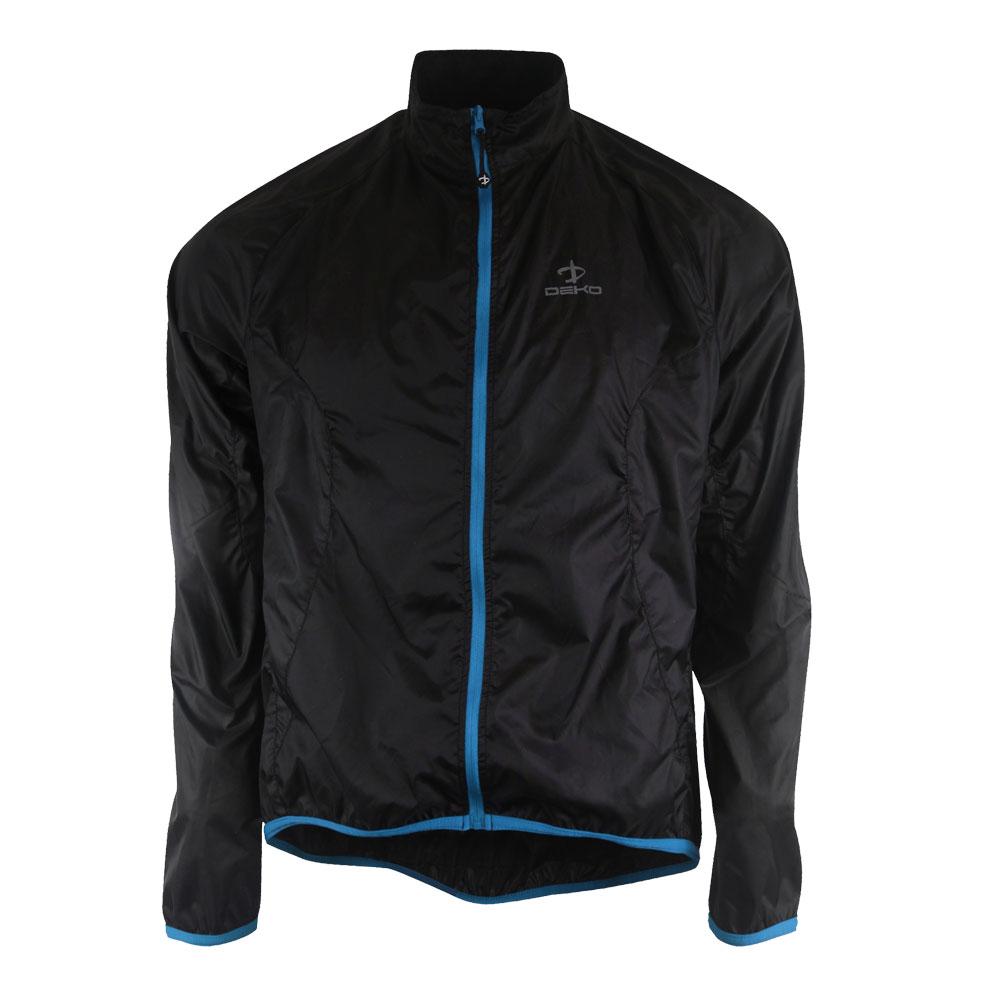 Windproof Cycling Jacket SkyBlue/Black - Cycling Garments: Deko Sports UK®