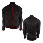 DEKO Red Zip Lightweight Cycling Rain Jacket – Windproof & Showerproof - Image 3