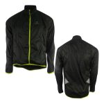 DEKO Yellow Zip Lightweight Cycling Rain Jacket – Windproof & Showerproof - Image 3