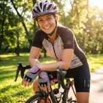 DEKO Ladies Cycling Gloves Pink & Grey | Breathable Half Finger Bike Gloves UK - Image 2