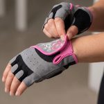 DEKO Ladies Cycling Gloves Pink & Grey | Breathable Half Finger Bike Gloves UK - Image 9