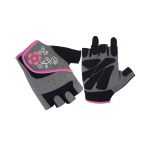 DEKO Ladies Cycling Gloves Pink & Grey | Breathable Half Finger Bike Gloves UK - Image 4