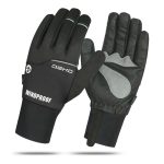 DEKO Black Winter Cycling Gloves – Windproof & Water-Resistant Thermal Bike Gloves UK
