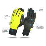 DEKO Yellow Thermal Winter Cycling Gloves – Windproof & Water-Resistant Bike Gloves UK - Image 2