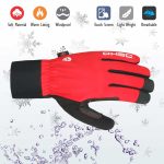 DEKO Red Thermal Winter Cycling Gloves – Windproof & Water-Resistant Bike Gloves UK - Image 3