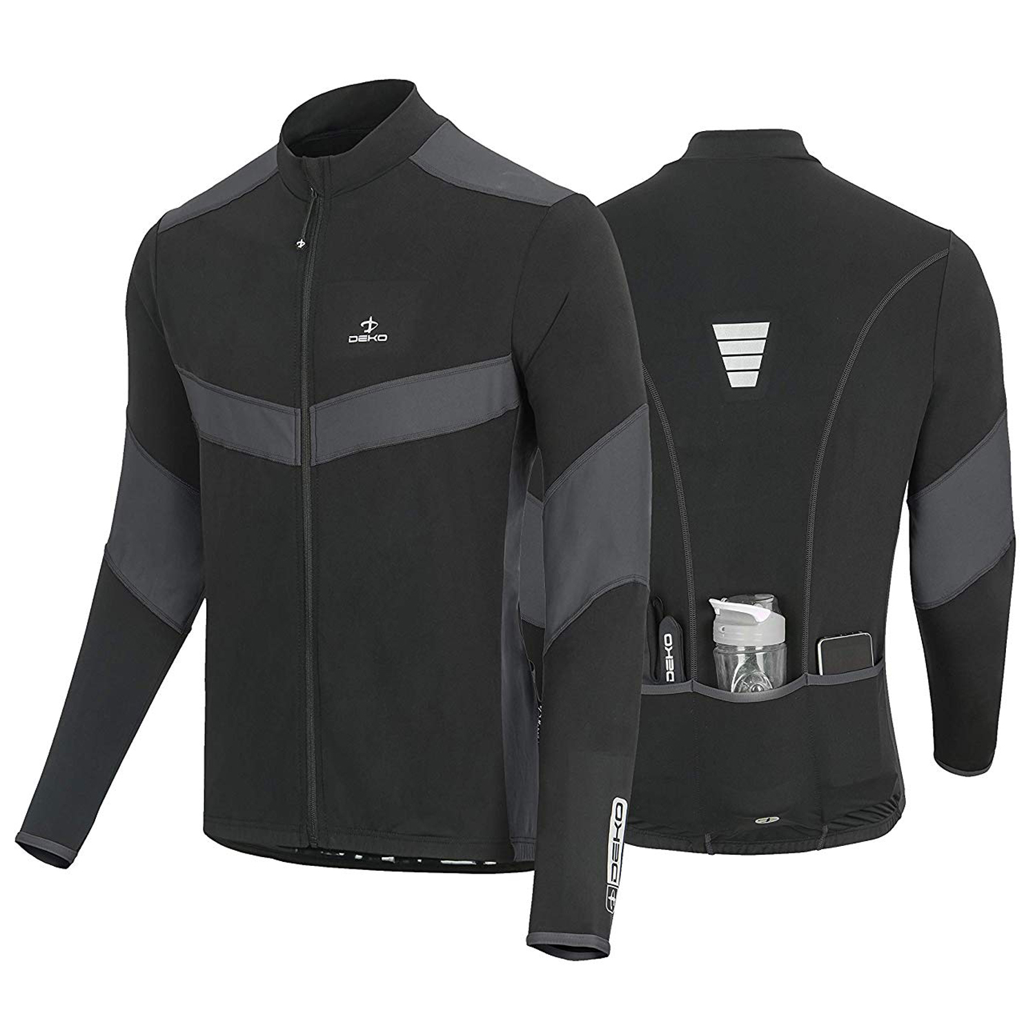 Winter Cycling Suit Grey/Black | Cycling Garments: Deko Sports UK®