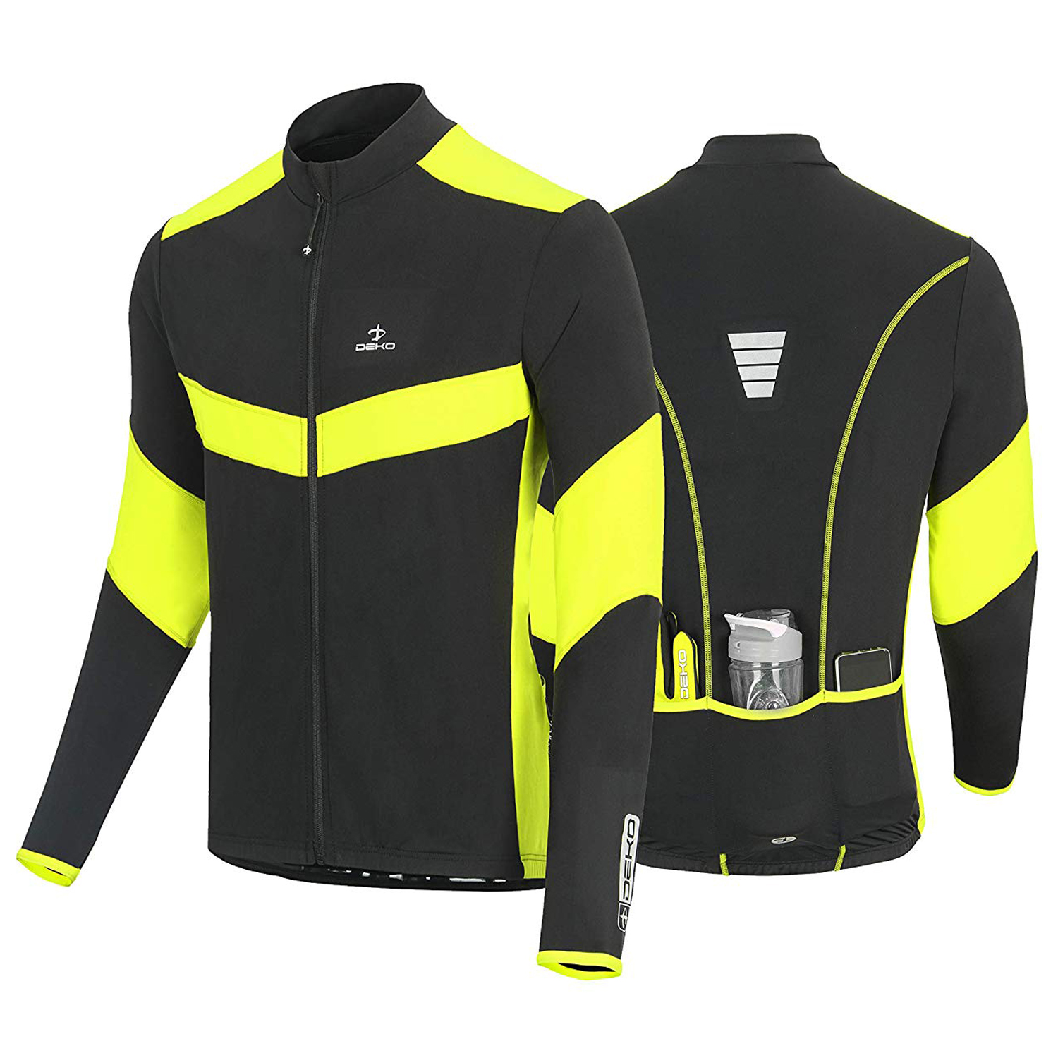 Winter Cycling Suit Yellow/Black | Cycling Garments: Deko Sports UK®