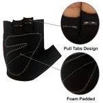 Ladies Cycling Gloves Half Finger Padded Palm Red D4 - Image 5